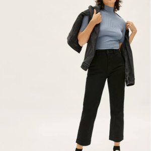 Everlane - Straight-Leg Crop Pants, Black, Size 12
